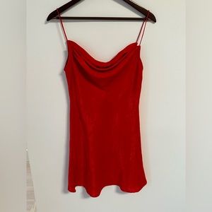 White fox boutique red dress